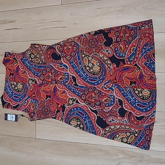 Tommy Hilfiger Prisley Print Sleeveless Dress Size 8 - Picture 4 of 4